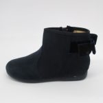Botas Lazo Terciopelo Marino