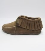 Botín Serraje Flecos Taupe