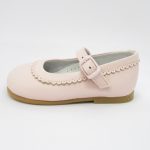 Merceditas Piel Rosa Bebé