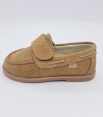 Náutico Serraje Velcro Camel