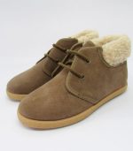 Botas Serraje Tipo Borrego Taupe - Imagen 2