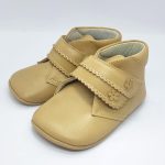 Botitas Piel Velcro Camel