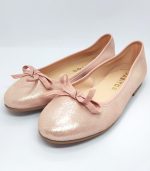 Manoletinas Piel Rosas Glitter - Imagen 2