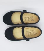 Merceditas Serraje Marino Detalle Botón - Imagen 4