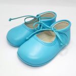 Merceditas Piel Lazada Azul