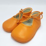 Merceditas Piel Lazada Naranja