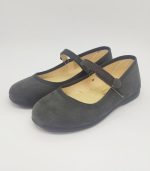 Merceditas Serraje Gris Detalle Botón - Imagen 2