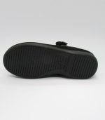 Merceditas Serraje Negro Detalle Botón - Imagen 3