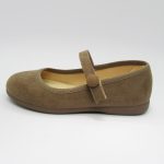 Merceditas Serraje Taupe Detalle Botón