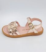 Sandalias Conguitos Trenzada Dorada