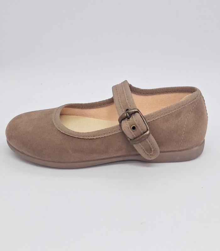 Merceditas Serratex Hebilla Taupe (2) Merceditas Serratex Hebilla Taupe - Imagen 1